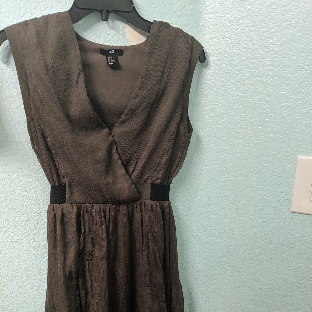 H&M Olive Green Short Dress
